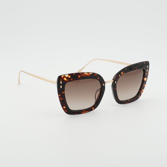 Isabel Marant IM 0083/G/S 02IK HA Sunglasses Havana Butterfly Frame,Brown Lenses main image 4